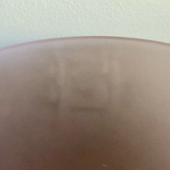 VINTAGE COTTON CANDY PINK FROSTED SATIN 4 pc SET 2 5”x 4” COMPOTE & 2 VOTIVES - Picture 11 of 16